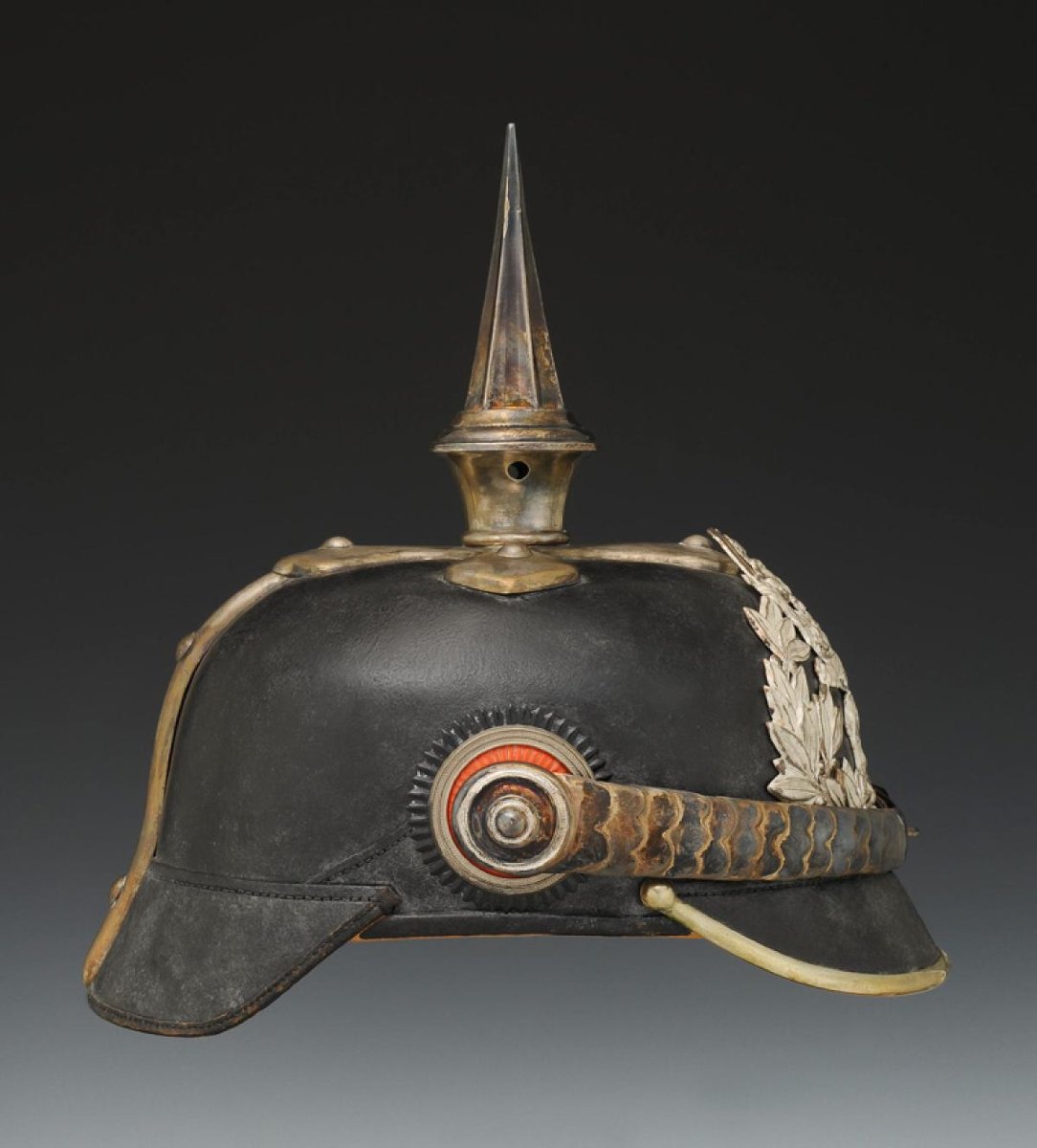 CASQUE À POINTE D'OFFICIER DU 23ème - 24ème RÉGIMENT DE DRAGONS DU GRAND-DUCHÉ DE HESSEN-DARMST-photo-2