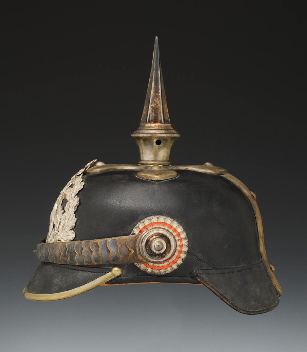 CASQUE À POINTE D'OFFICIER DU 23ème - 24ème RÉGIMENT DE DRAGONS DU GRAND-DUCHÉ DE HESSEN-DARMST-photo-4