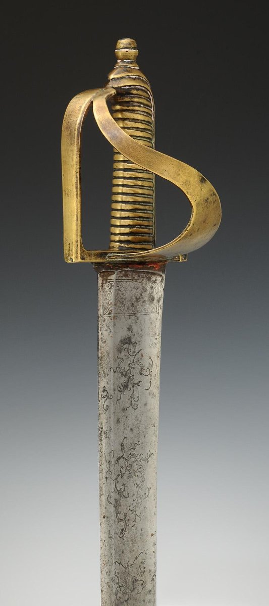 SABRE D'OFFICIER DES TROUPES DE MARINE, Première République.-photo-3