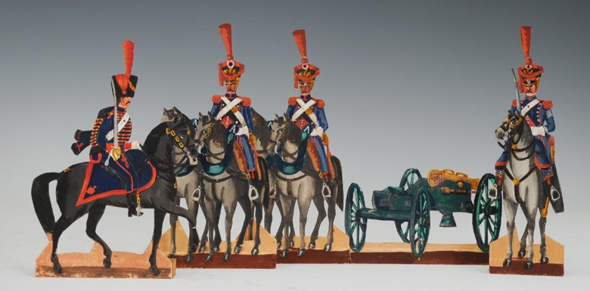 ARTILLERIE, TRAIN D'ARTILLERIE DE LA GARDE IMPÉRIALE PREMIER EMPIRE : SOLDATS DE STRASBOURG FIG