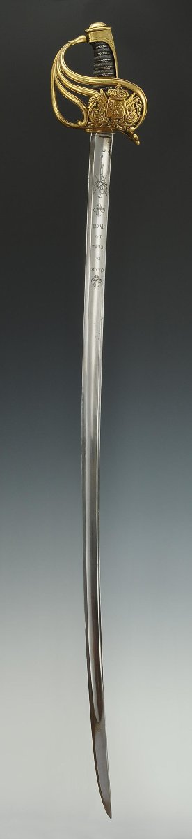 SABRE DES GARDES DU CORPS DU ROI, Modèle 1816, Restauration. 34417-photo-3