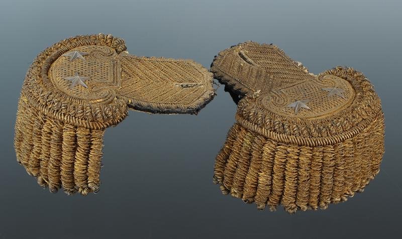PAIRE D'ÉPAULETTES DE GÉNÉRAL DE BRIGADE au réglement du 1er Vendemiaire An XII (24 septembre 1-photo-3
