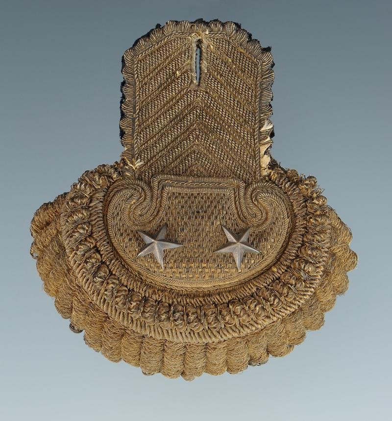 PAIRE D'ÉPAULETTES DE GÉNÉRAL DE BRIGADE au réglement du 1er Vendemiaire An XII (24 septembre 1-photo-1