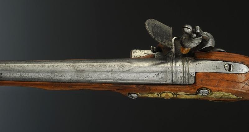 PISTOLET PRÉ RÉGLEMENTAIRE RÉGIMENT LA MOTHE HOUDANCOURT, COMPAGNIE MESTRE DE CAMP, 1710-1713-photo-3