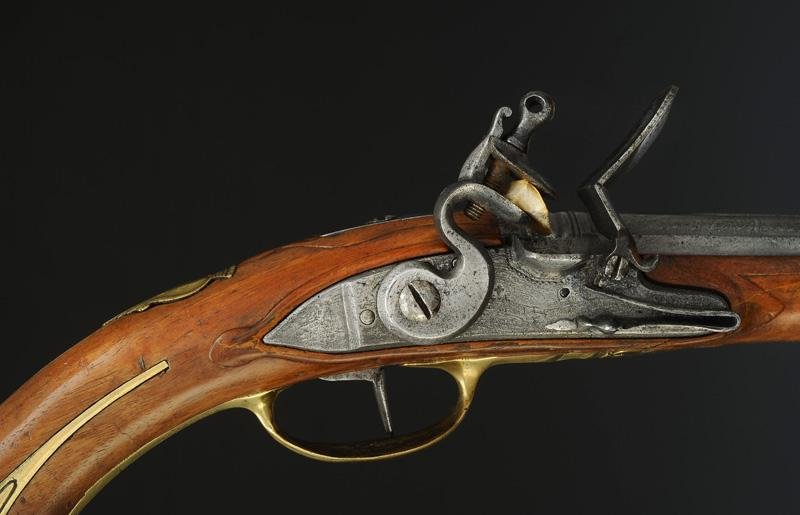 PISTOLET PRÉ RÉGLEMENTAIRE RÉGIMENT LA MOTHE HOUDANCOURT, COMPAGNIE MESTRE DE CAMP, 1710-1713-photo-3
