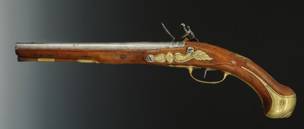 PISTOLET PRÉ RÉGLEMENTAIRE RÉGIMENT LA MOTHE HOUDANCOURT, COMPAGNIE MESTRE DE CAMP, 1710-1713-photo-4