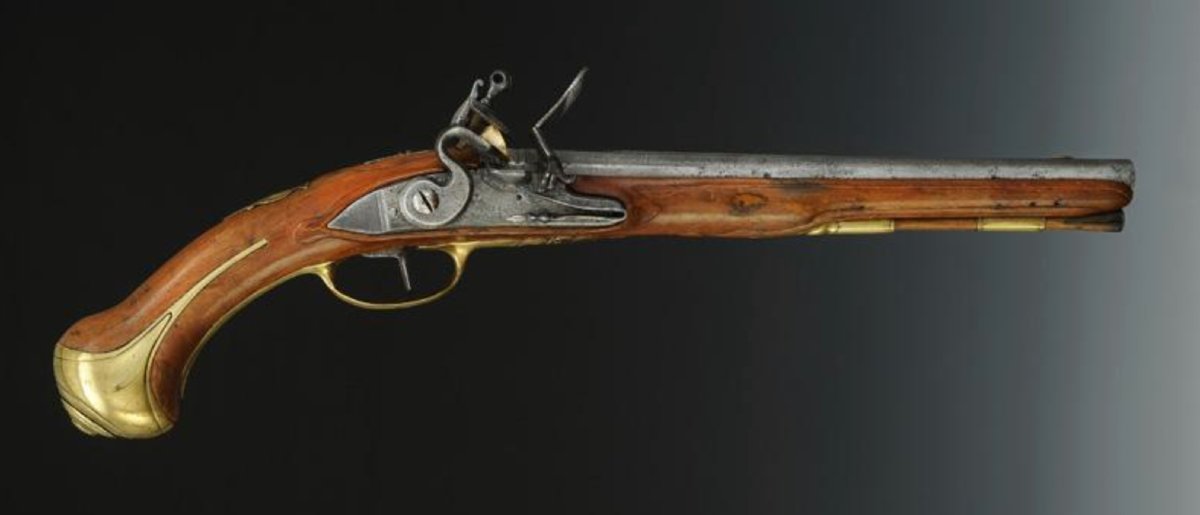 PISTOLET PRÉ RÉGLEMENTAIRE RÉGIMENT LA MOTHE HOUDANCOURT, COMPAGNIE MESTRE DE CAMP, 1710-1713