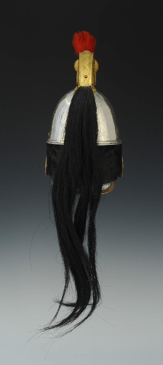 CASQUE D'OFFICIER DE CUIRASSIERS, modèle 1845, DANS SA BOÎTE DE TRANSPORT, Momarchie de Juillet-photo-2
