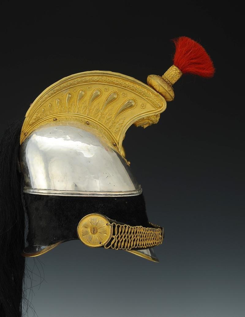 CASQUE D'OFFICIER DE CUIRASSIERS, modèle 1845, DANS SA BOÎTE DE TRANSPORT, Momarchie de Juillet-photo-4