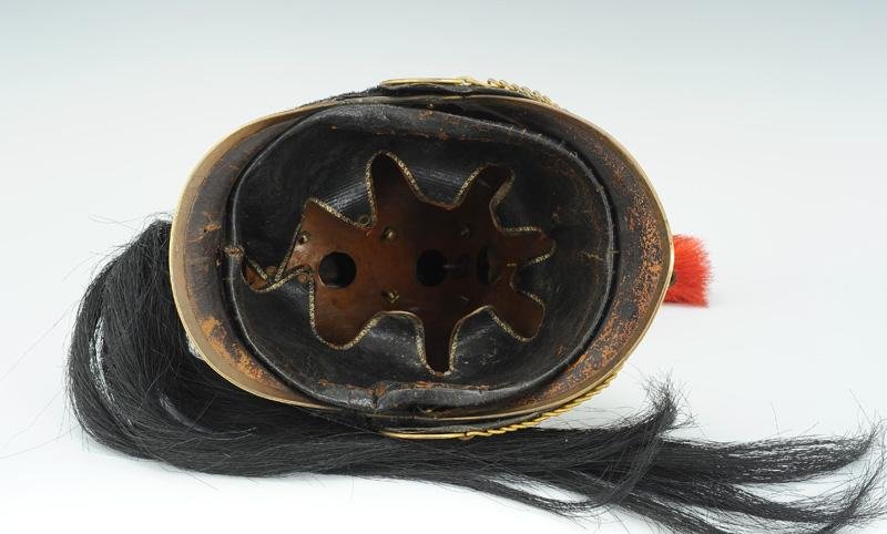 CASQUE D'OFFICIER DE CUIRASSIERS, modèle 1845, DANS SA BOÎTE DE TRANSPORT, Momarchie de Juillet-photo-5