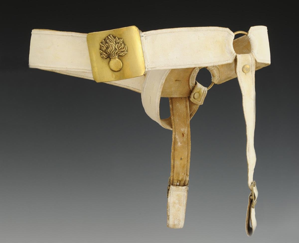 CEINTURON PORTE-SABRE DE MARÉCHAL DES LOGIS DE GRENADIERS À CHEVAL / DE DRAGON DE LA GARDE 1805