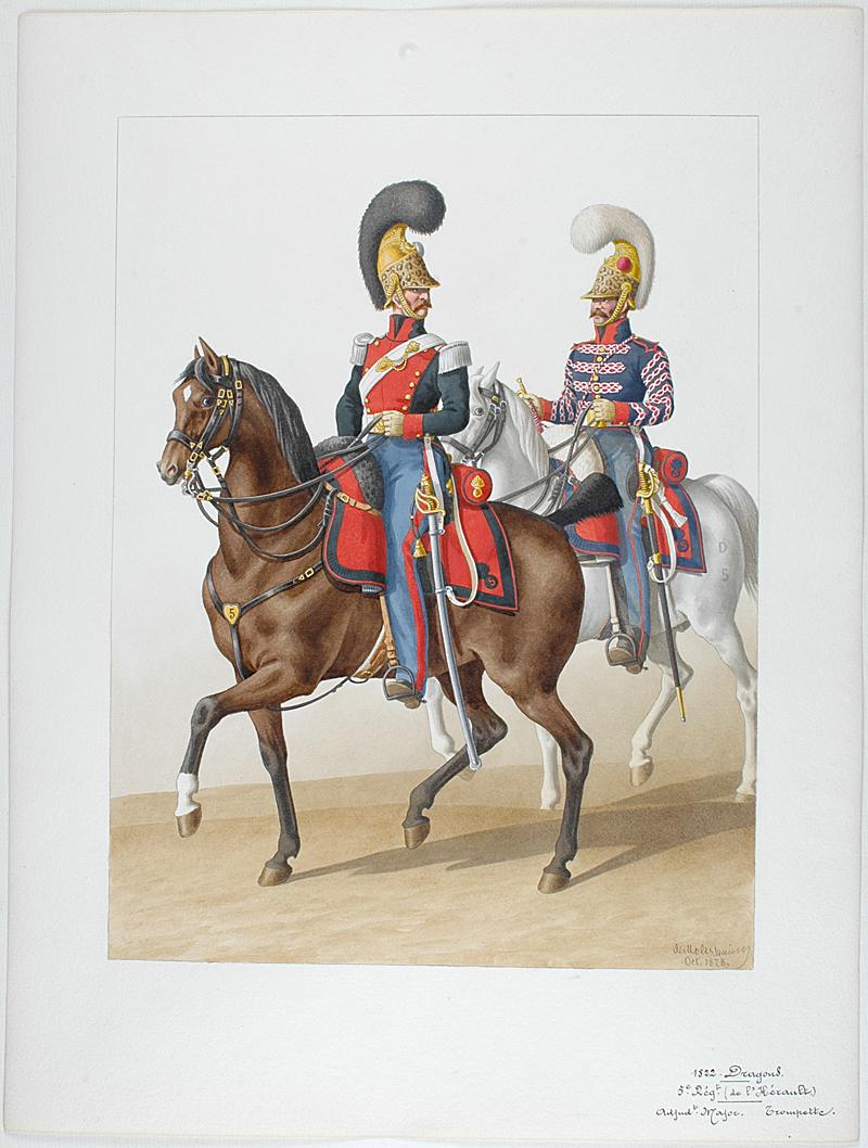 1822. Warrant Officer Major, Trumpet (5th Regiment - De l'Hérault)