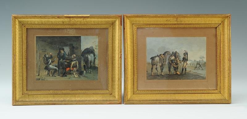 Jolly Colonel Louis-claude: Original Gouaches, Military Scenes Of The First Empire