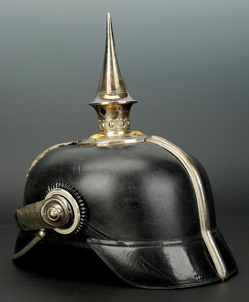 Casque À Pointe d'Officier Zahlmeister, Officier Payeur, Modèle 1895-photo-3