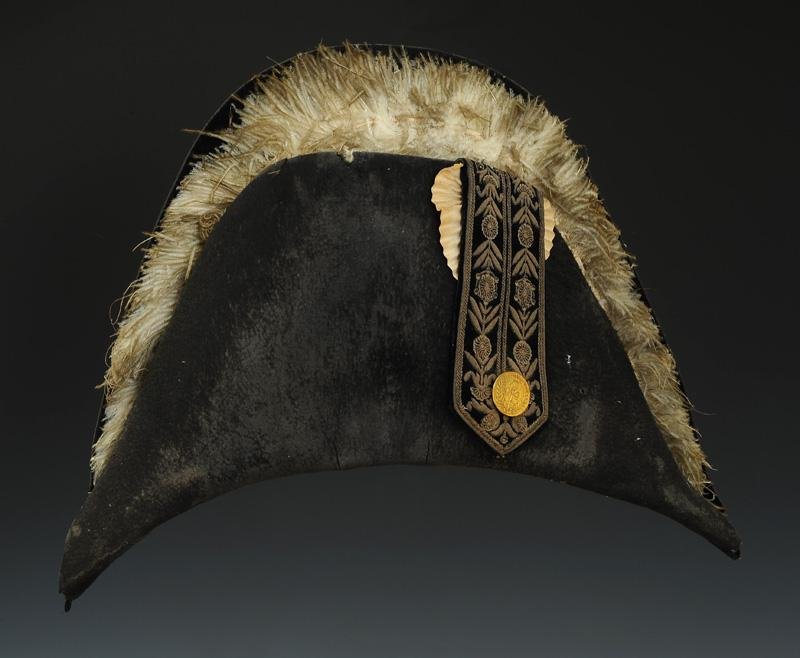 Chapeau Bicorne De Grand Uniforme De Chambellan De La Couronne, Restauration (1814-1830)