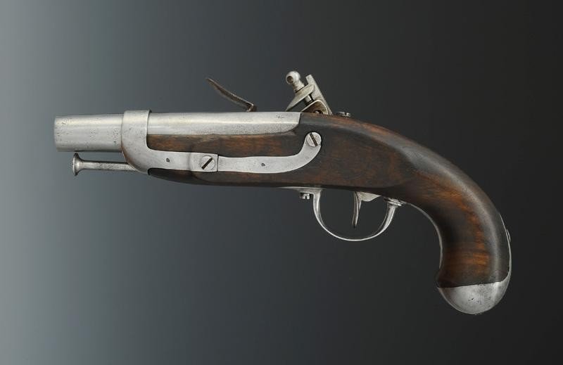 Pistolet De Gendarmerie, Modèle 1822, Restauration.-photo-3