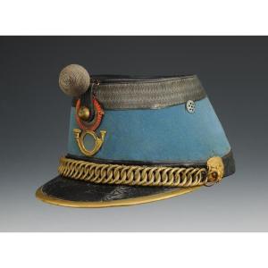 Shako Of Horse Hunter Officer, Model 1874, Third Republic. 27994