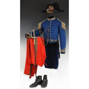 Uniform Of An Ordinance Officer Of Emperor Napoleon III, Second Empire.