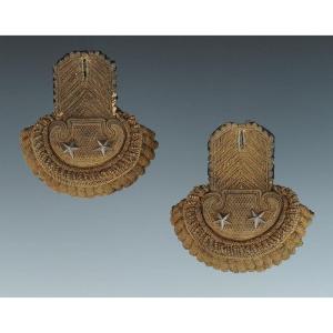 Pair Of Brigadier General's Epaulets In Accordance With The Regulations Of 1 Vendémiaire, Year XII (september 24, 1