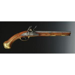 PISTOLET PRÉ RÉGLEMENTAIRE RÉGIMENT LA MOTHE HOUDANCOURT, COMPAGNIE MESTRE DE CAMP, 1710-1713