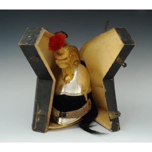 Cuirassier Officer's Helmet, Model 1845, In Its Transport Box, July Monarchy