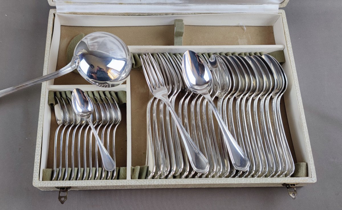 Christofle, Spatours Model, 37 Piece Cutlery Set -photo-2
