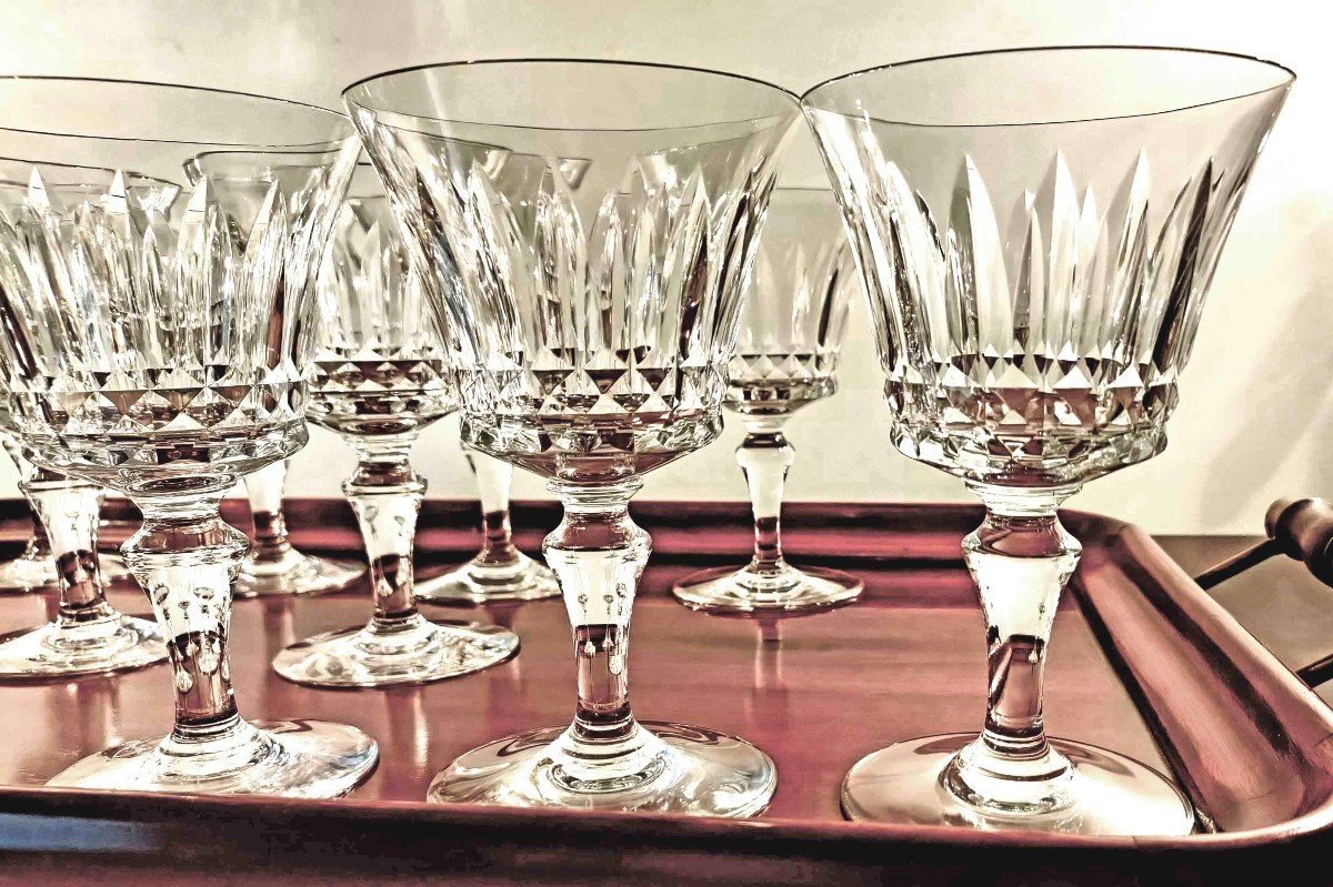 12 Baccarat Water Glasses, Piccadilly Model-photo-3