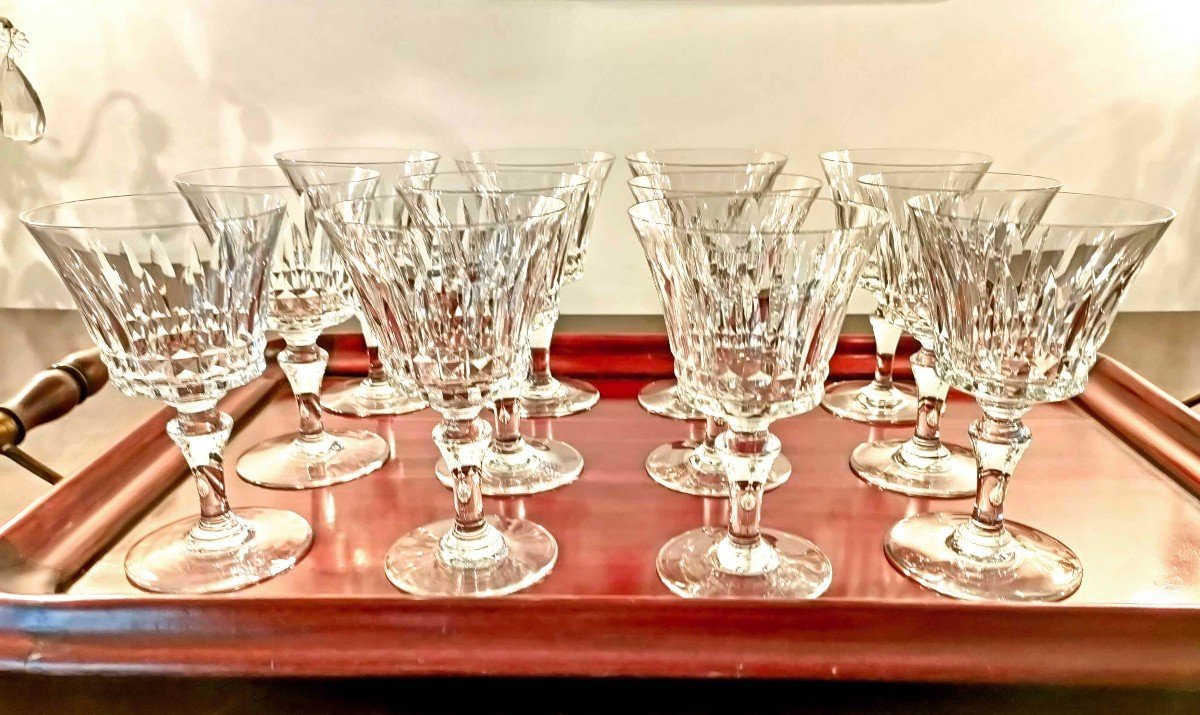 12 Baccarat Water Glasses, Piccadilly Model