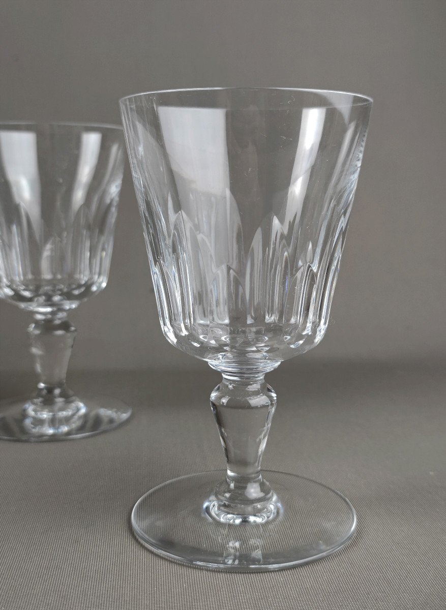 5 Water Glasses, Baccarat Model Biarritz -photo-3