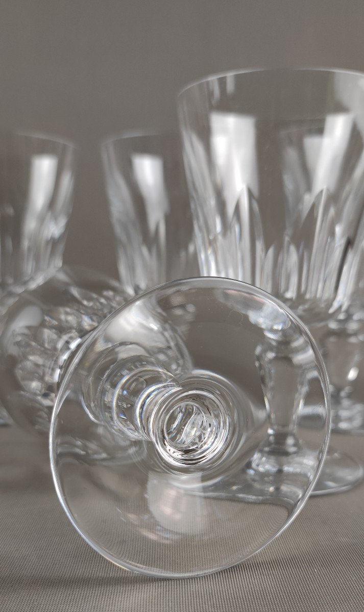 5 Water Glasses, Baccarat Model Biarritz -photo-4