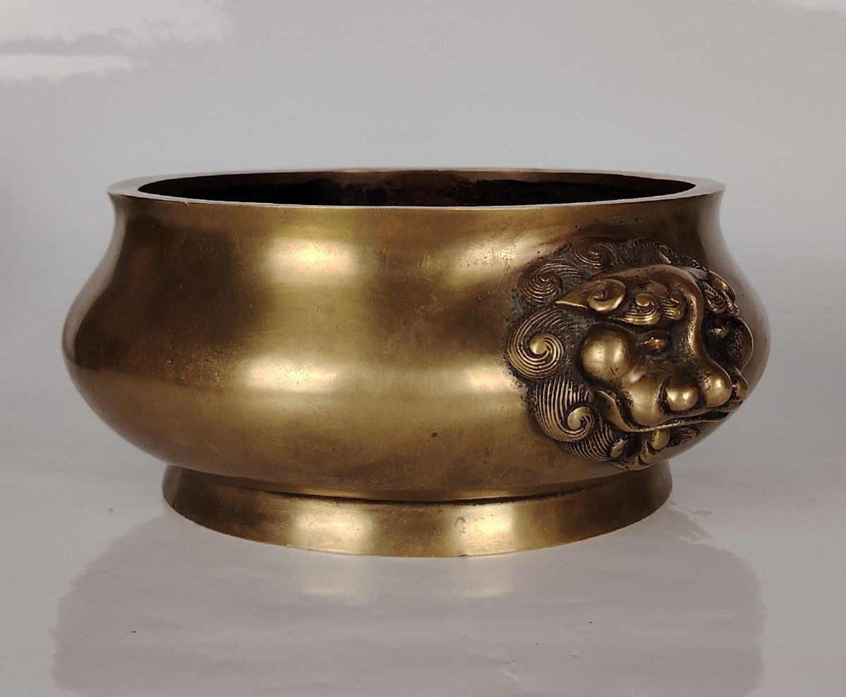 Brûle Parfum en bronze, Marque Xuande, Chine 19ème 