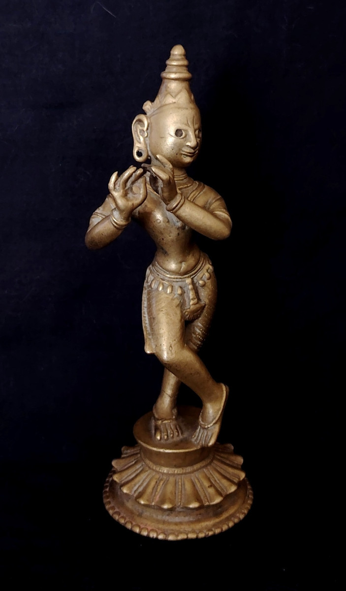 Krishna Venugopala In Bronze – Orissa, India, 18th Century-photo-3