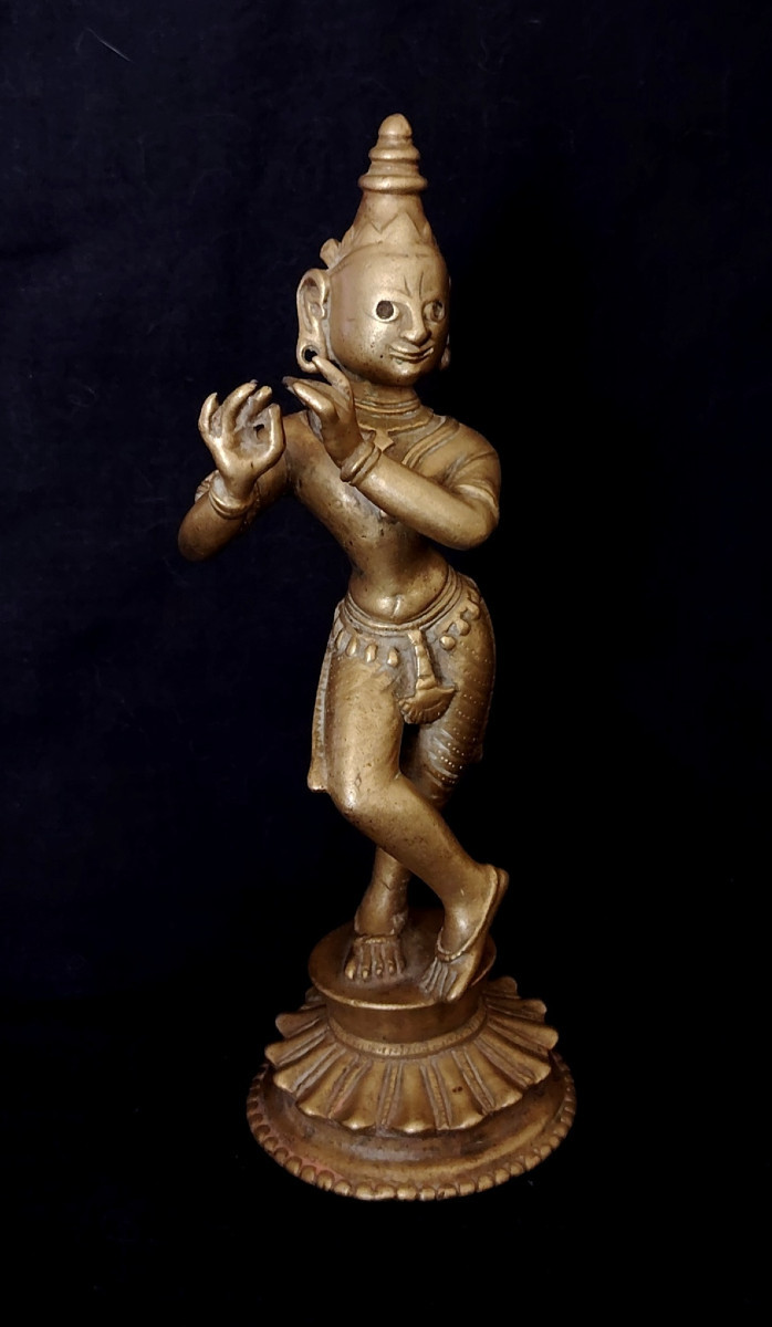 Krishna Venugopala In Bronze – Orissa, India, 18th Century