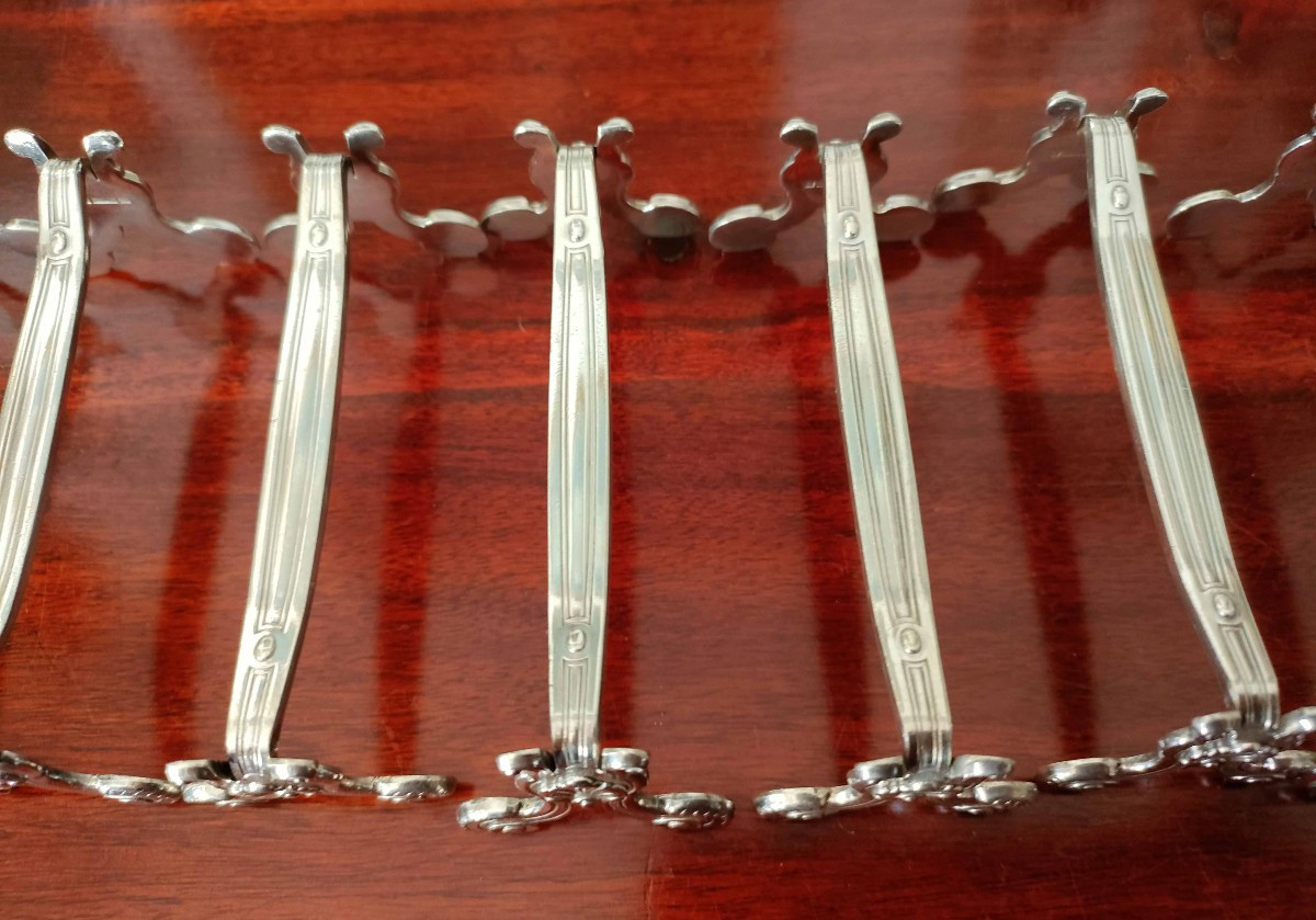 Christofle Knife Holders, Set Of 12, Vendome Model-photo-2