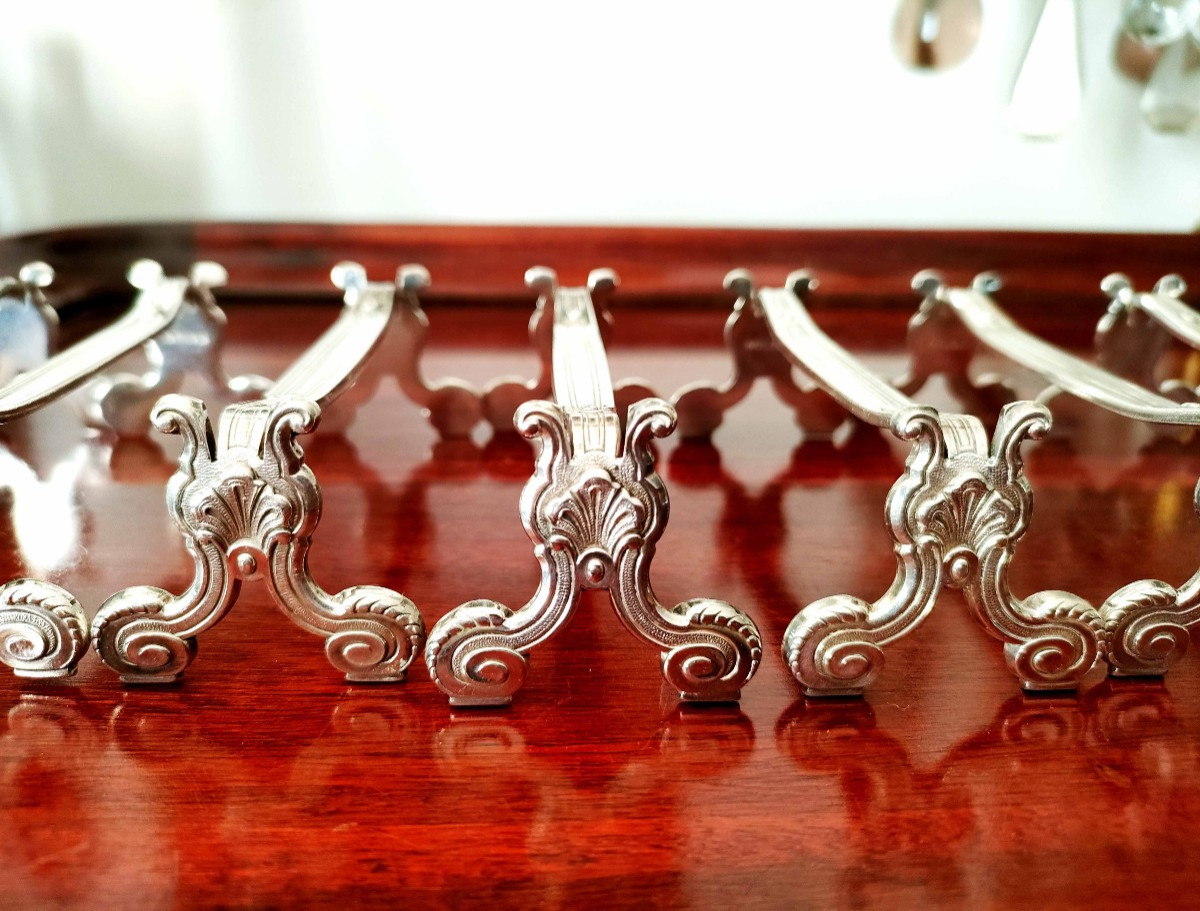 Christofle Knife Holders, Set Of 12, Vendome Model