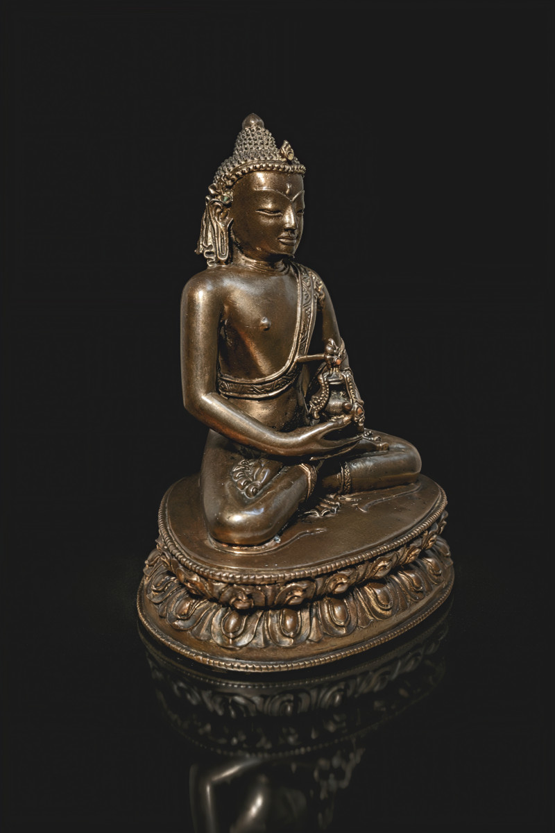 A Copper Alloy Figure Of Amitayus, Tibet 15-16th
