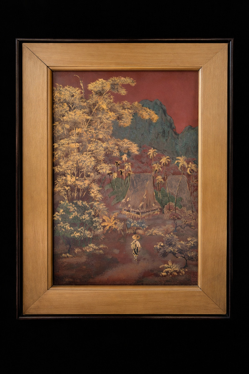 Lacquer Painting, Indochinese/vietnam 20th -photo-2
