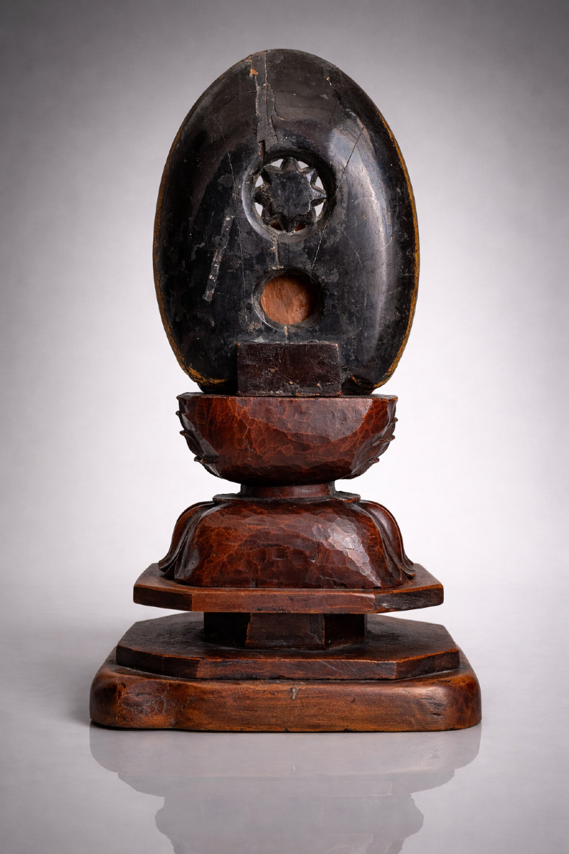 Bouddha Amida en bois, Japon 18-19eme, période Edo -photo-2