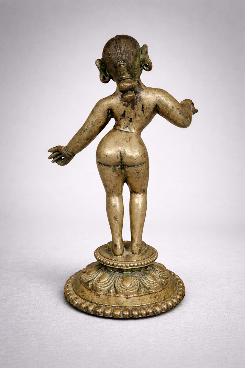 Bronze représentant Rhada, Inde, Orissa 19ème-photo-2