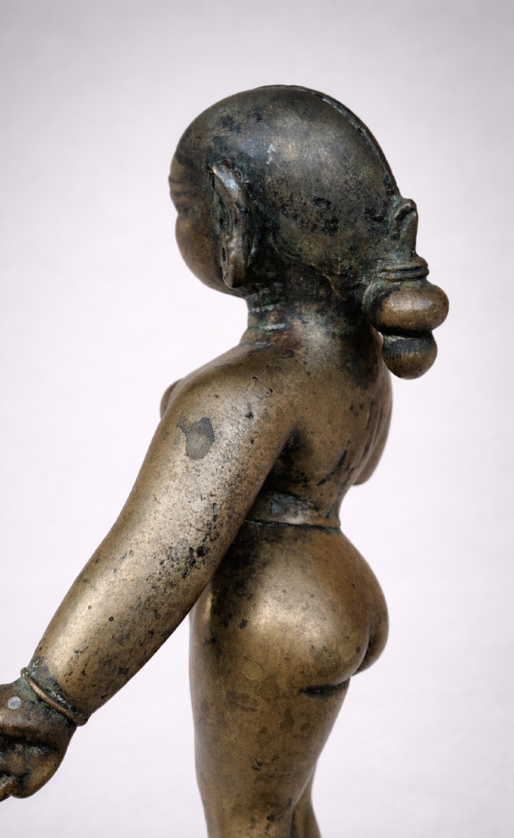 Bronze représentant Rhada, Inde, Orissa 19ème-photo-3