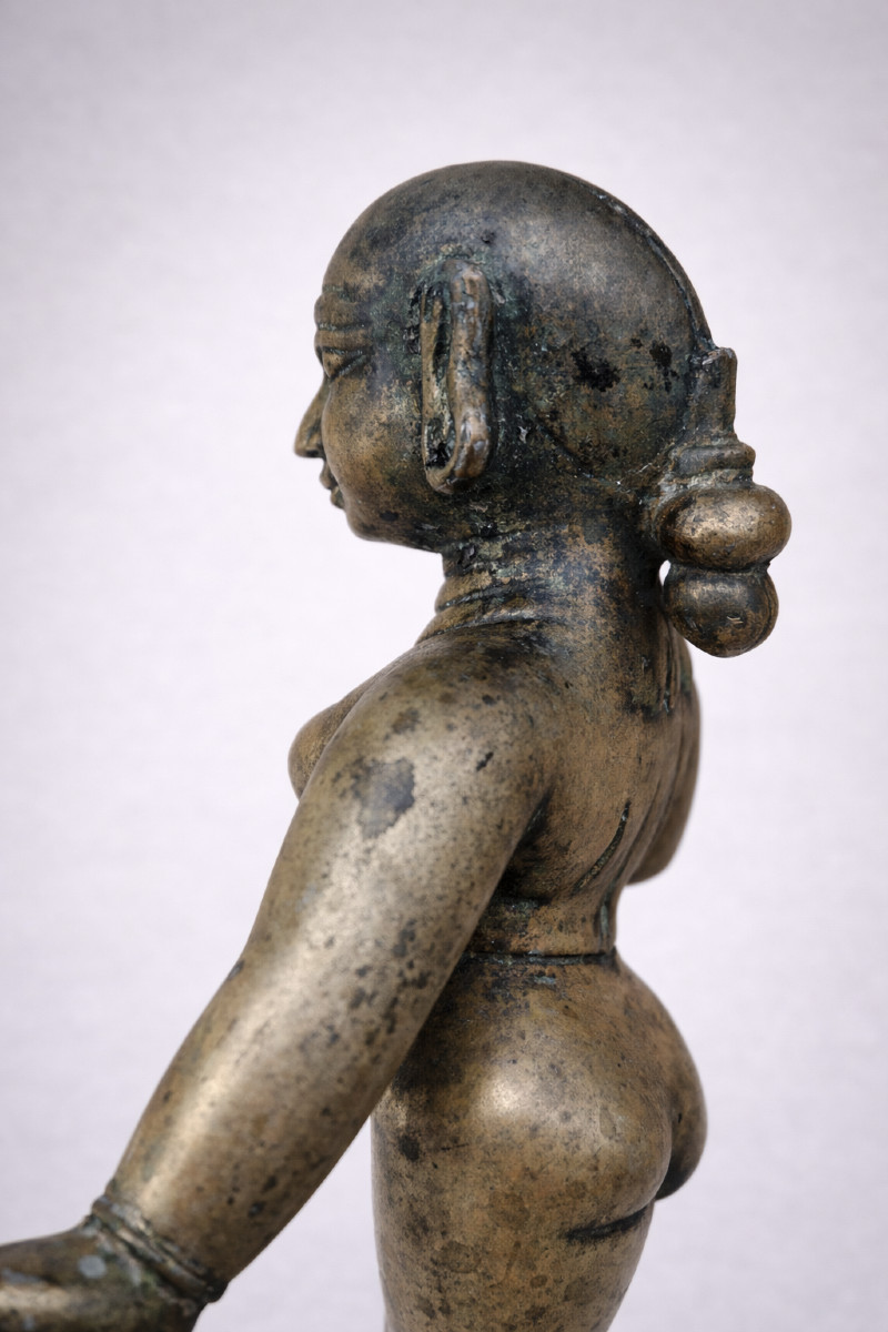 Bronze représentant Rhada, Inde, Orissa 19ème-photo-1