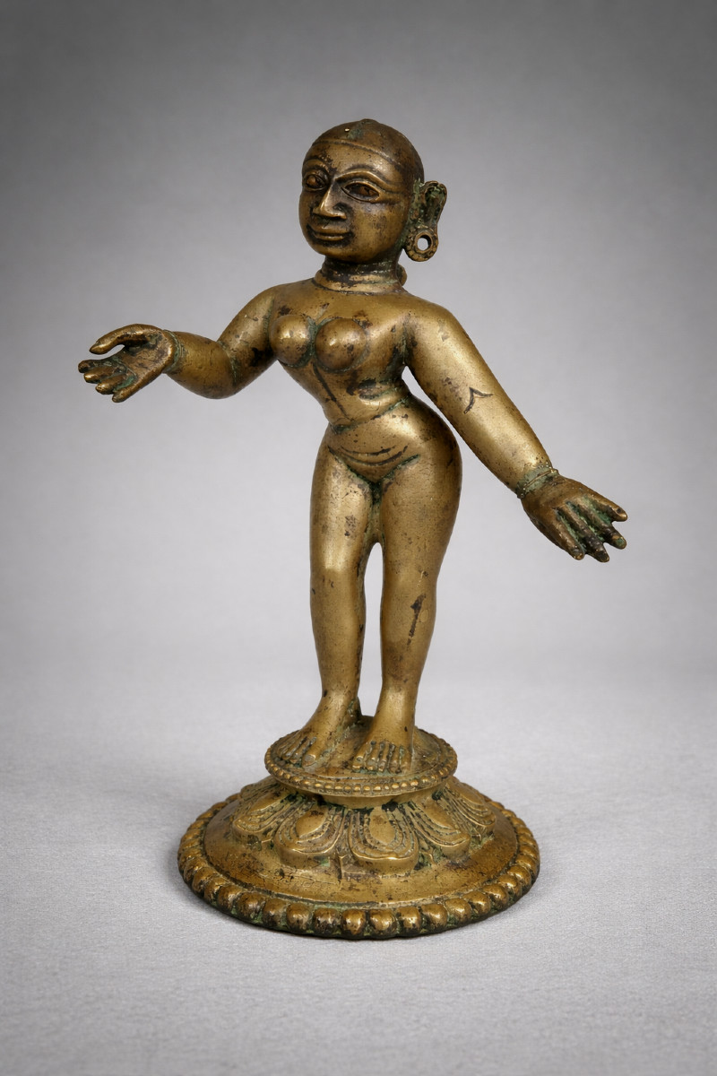 Bronze représentant Rhada, Inde, Orissa 19ème