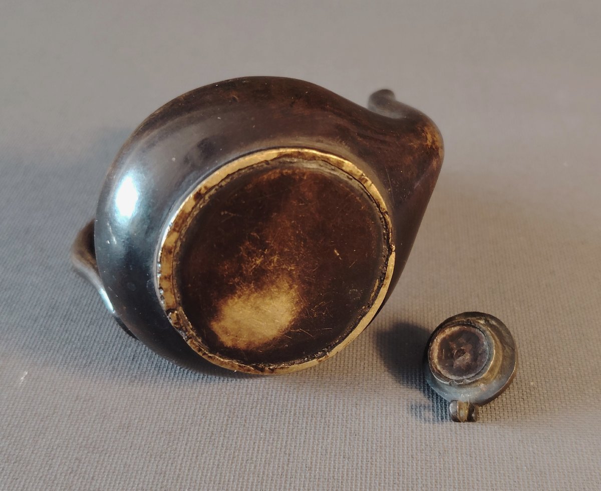 Miniature Scholar's Bronze Ewer, China, 17th Century -photo-5