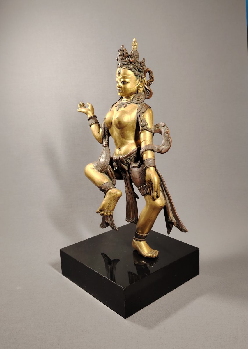 Bronze Of A Dakini, Tibet, 19th–20th Centuries. -photo-3