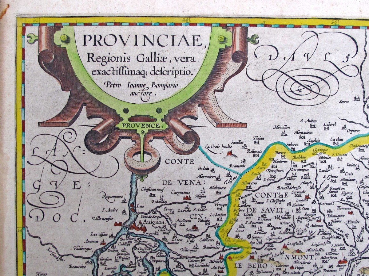Map Of Provence 1594 By Abraham Ortelius-photo-2