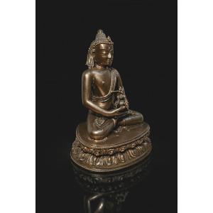 A Copper Alloy Figure Of Amitayus, Tibet 15-16th