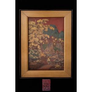 Lacquer Painting, Indochinese/vietnam 20th 