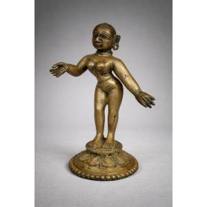 Bronze représentant Rhada, Inde, Orissa 19ème