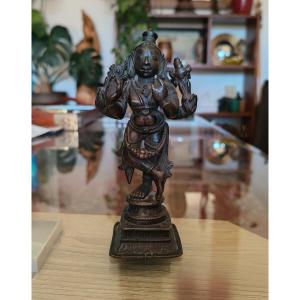 Bronze représentant Krishna, Inde 18-19ème  siècle 