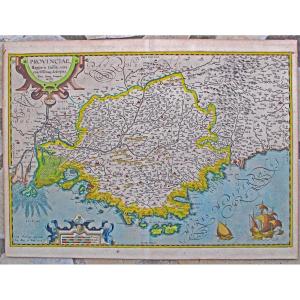 Map Of Provence 1594 By Abraham Ortelius